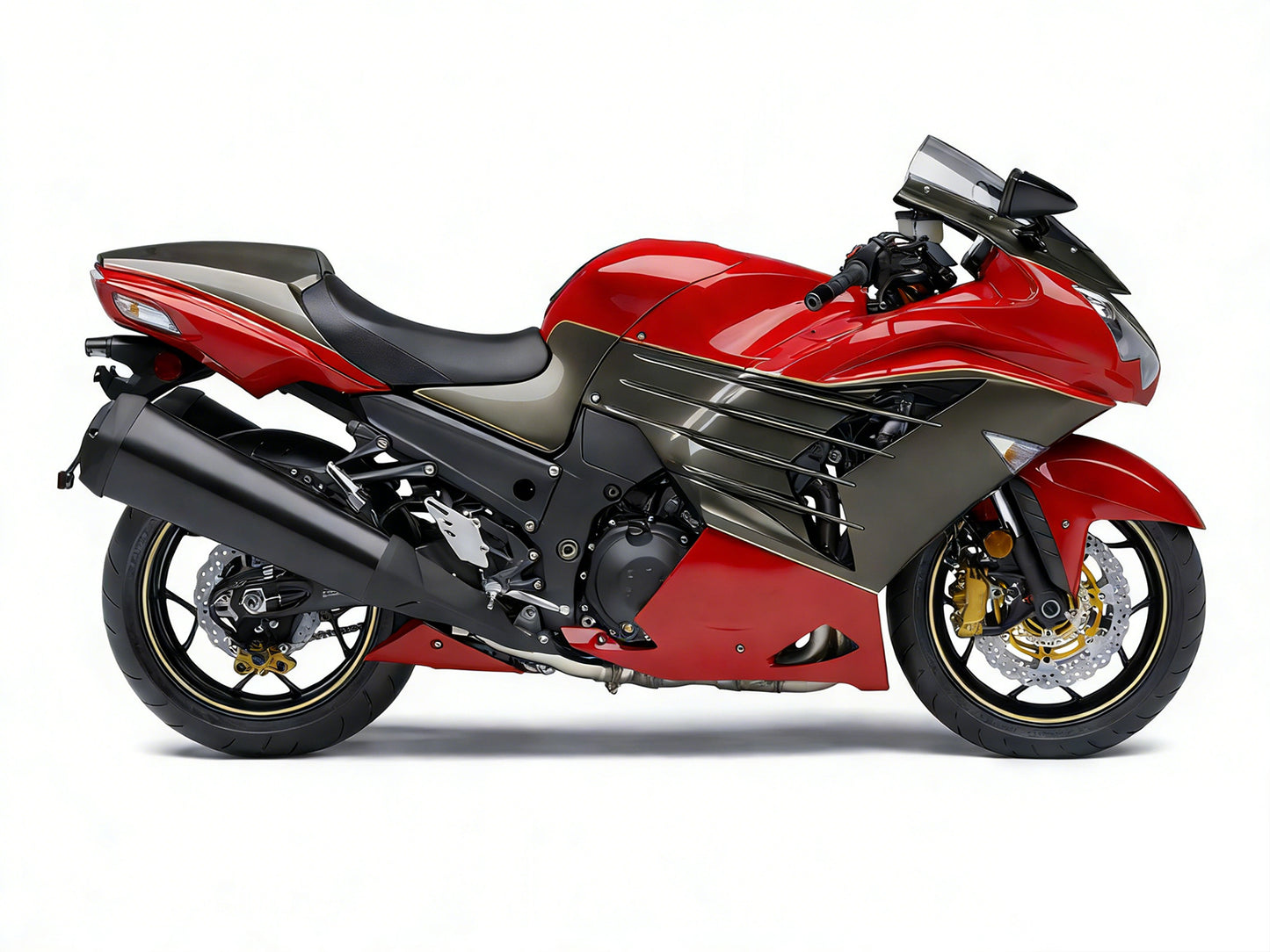 Carene Plastiche 2012-2021 Kawasaki ZX14R Ninja Red Bronze Racing Generico