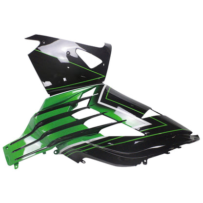 Amotopart Kawasaki 2012-2021 ZX14R Nero con kit di paura verde
