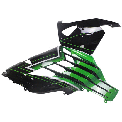 Amotopart Kawasaki 2012-2021 ZX14R Nero con kit di paura verde