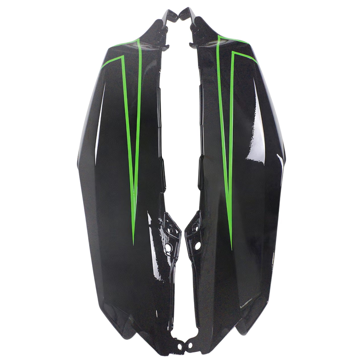 Amotopart Kawasaki 2012-2021 ZX14R Nero con kit di paura verde