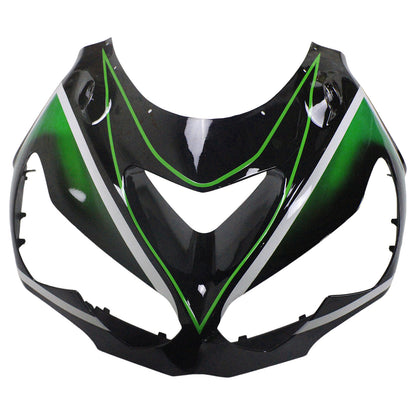 Amotopart Kawasaki 2012-2021 ZX14R Nero con kit di paura verde