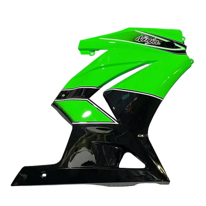 Amotopart 2008-2010 Kawasaki ZX250 Cladding Green & Black Kit