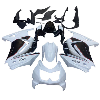Carene 2008-2012 Kawasaki ZX250R EX250 Bianco Nero Ninja ZX250 Racing Generico