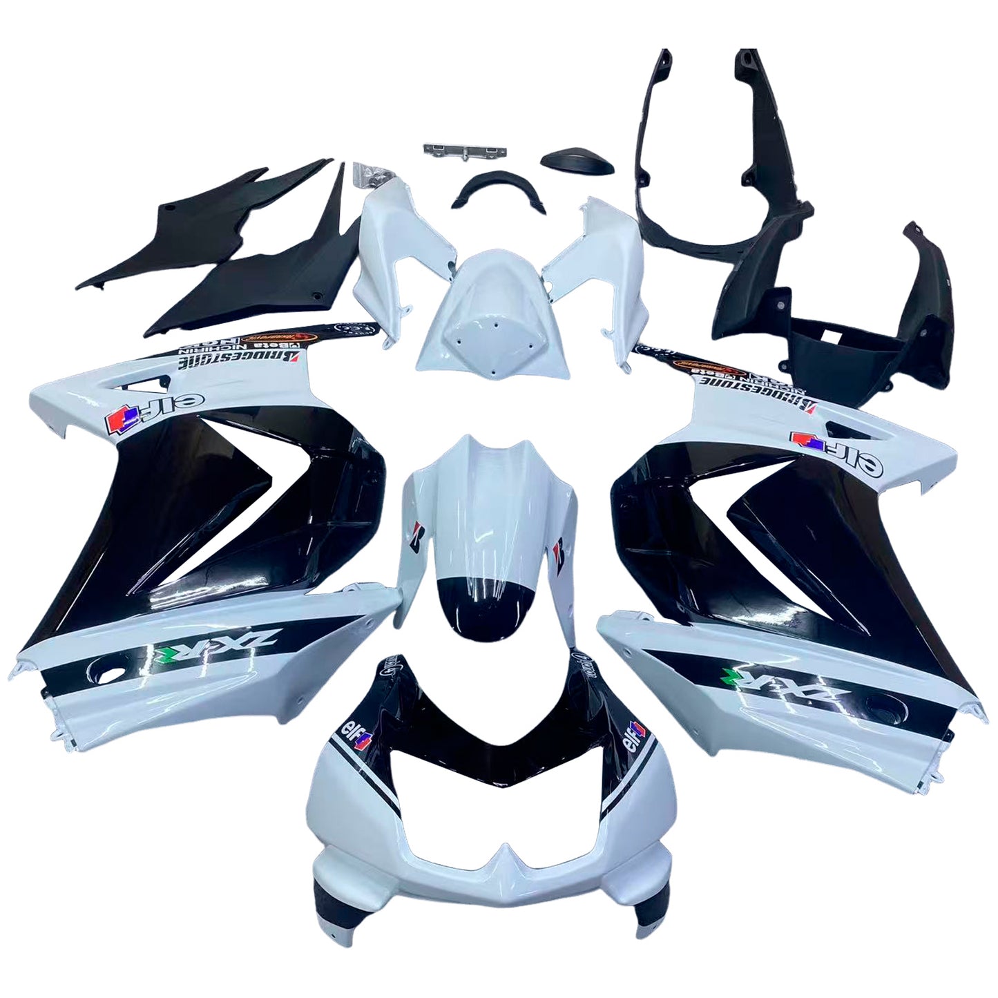 Kit carenatura BODYWORK ABS di plastica per Kawasaki EX250 Ninja250R 2008-2012