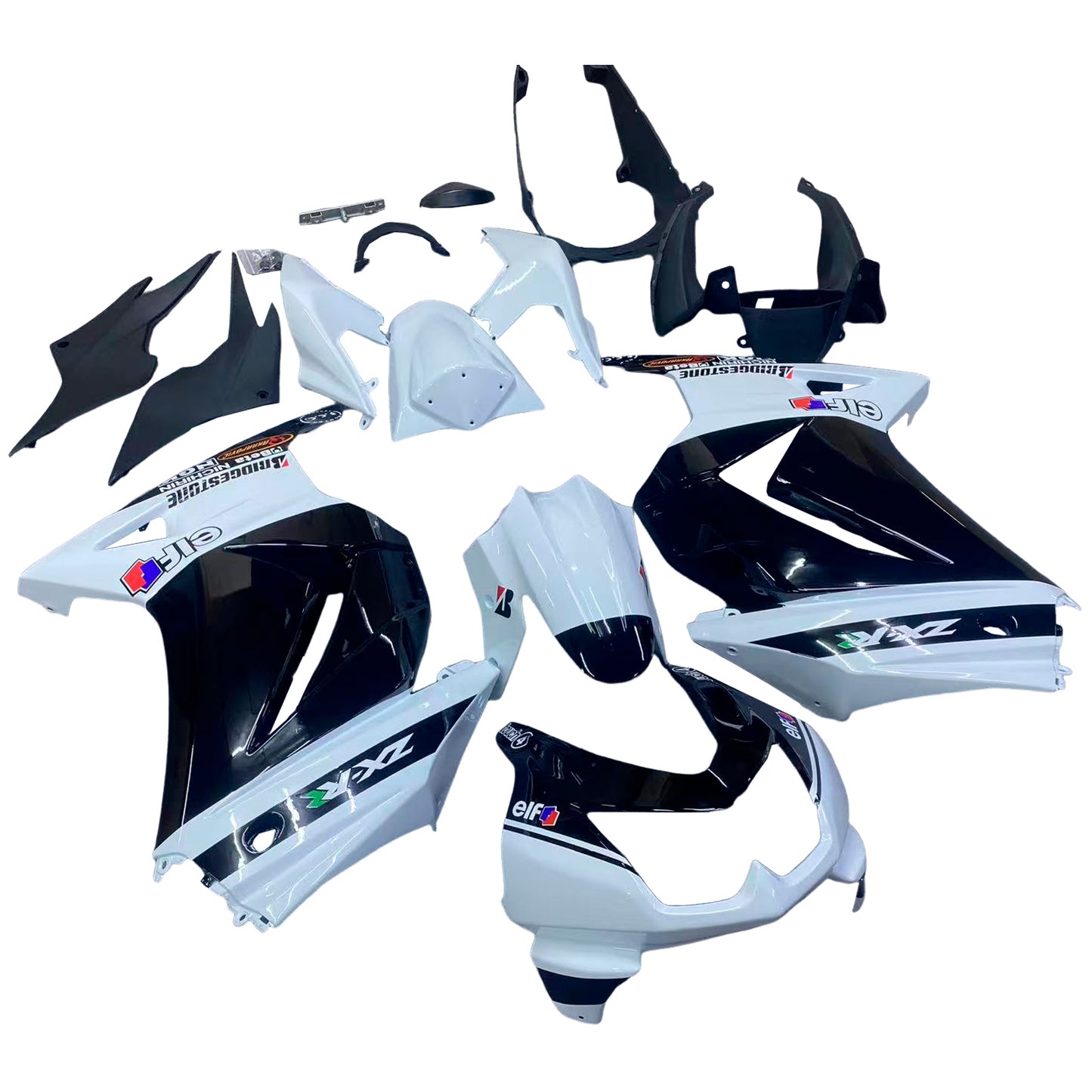 Kit carenatura BODYWORK ABS di plastica per Kawasaki EX250 Ninja250R 2008-2012