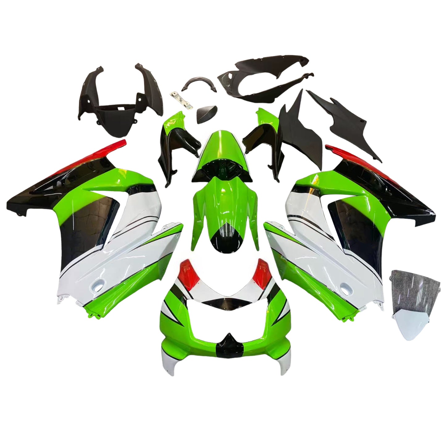 2008-2012 Kawasaki EX250 Ninja250R Kit carenatura iniezione Carrozzeria in plastica