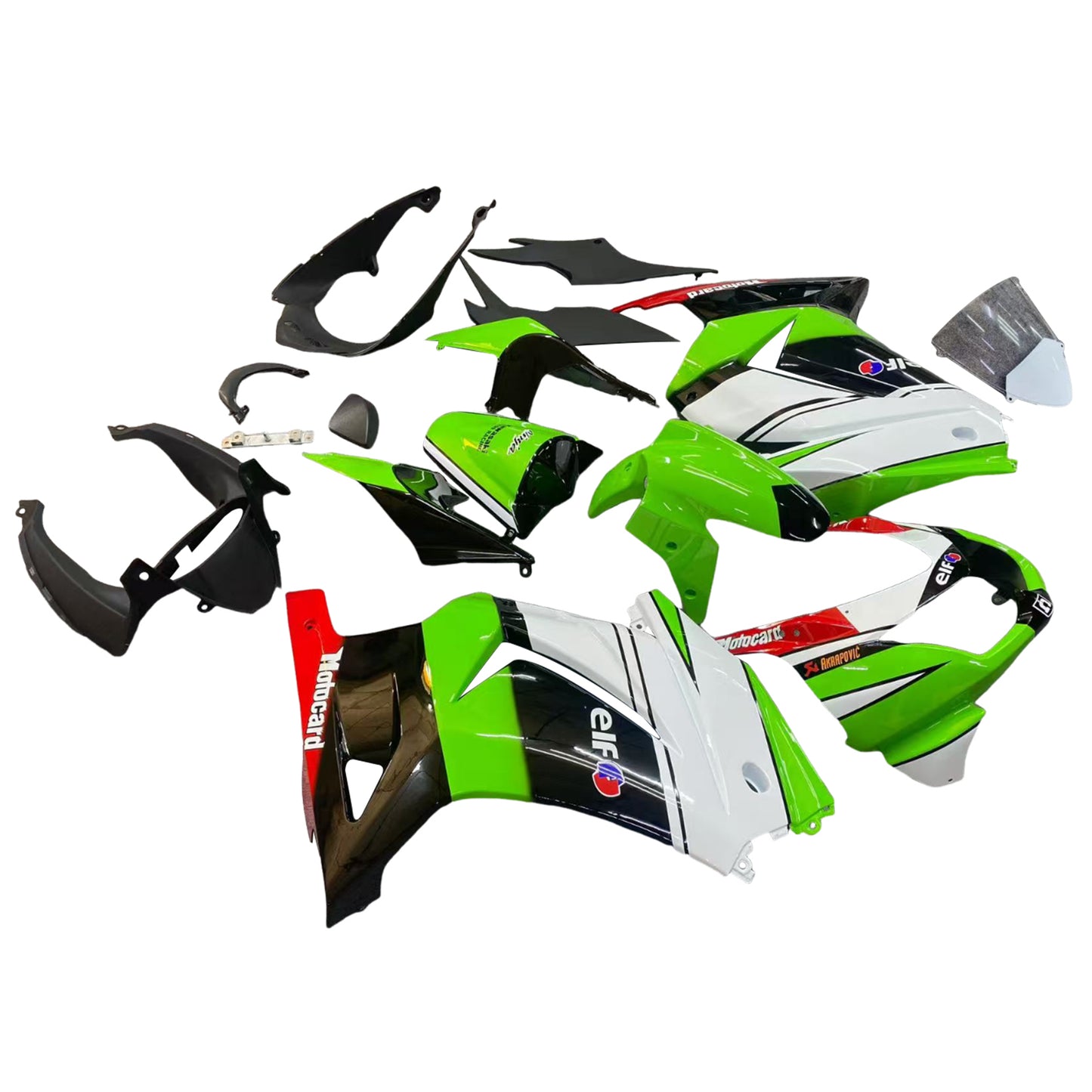 2008-2012 Kawasaki EX250 Ninja250R Kit carenatura iniezione Carrozzeria in plastica