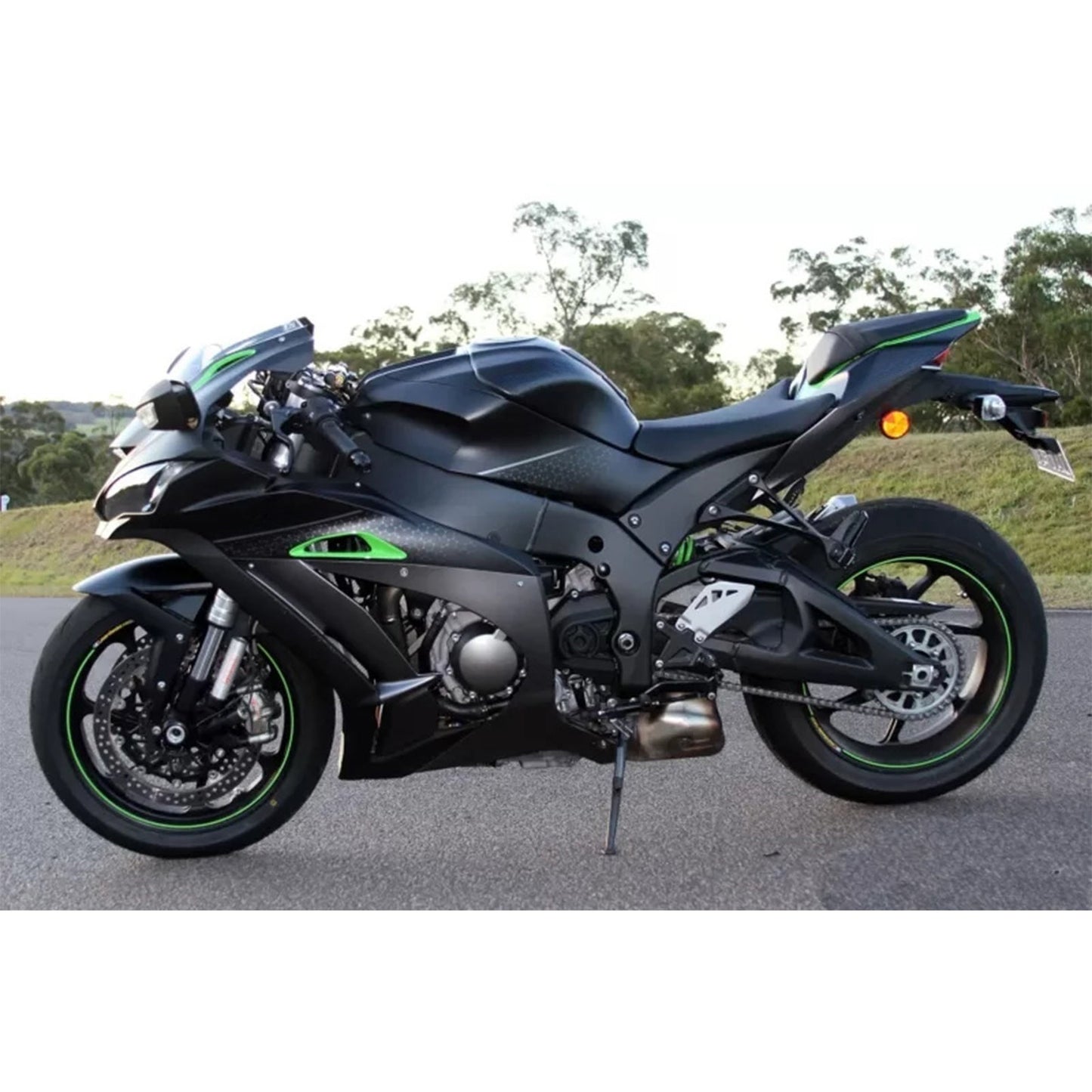 2008-2012 Kawasaki EX250 Ninja250R Kit carenatura iniezione Carrozzeria Plastica ABS