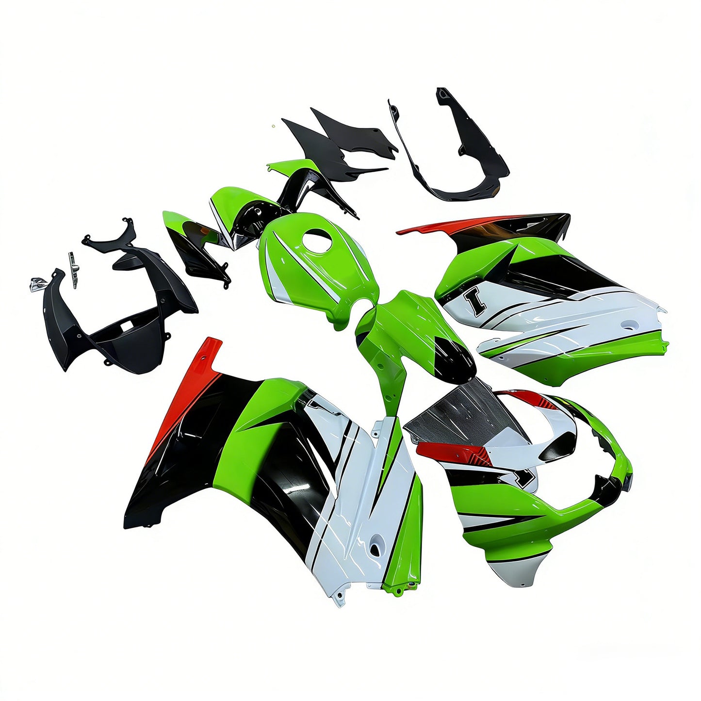 2008-2012 Kawasaki EX250 Ninja250R Kit carenatura iniezione Carrozzeria Plastica ABS