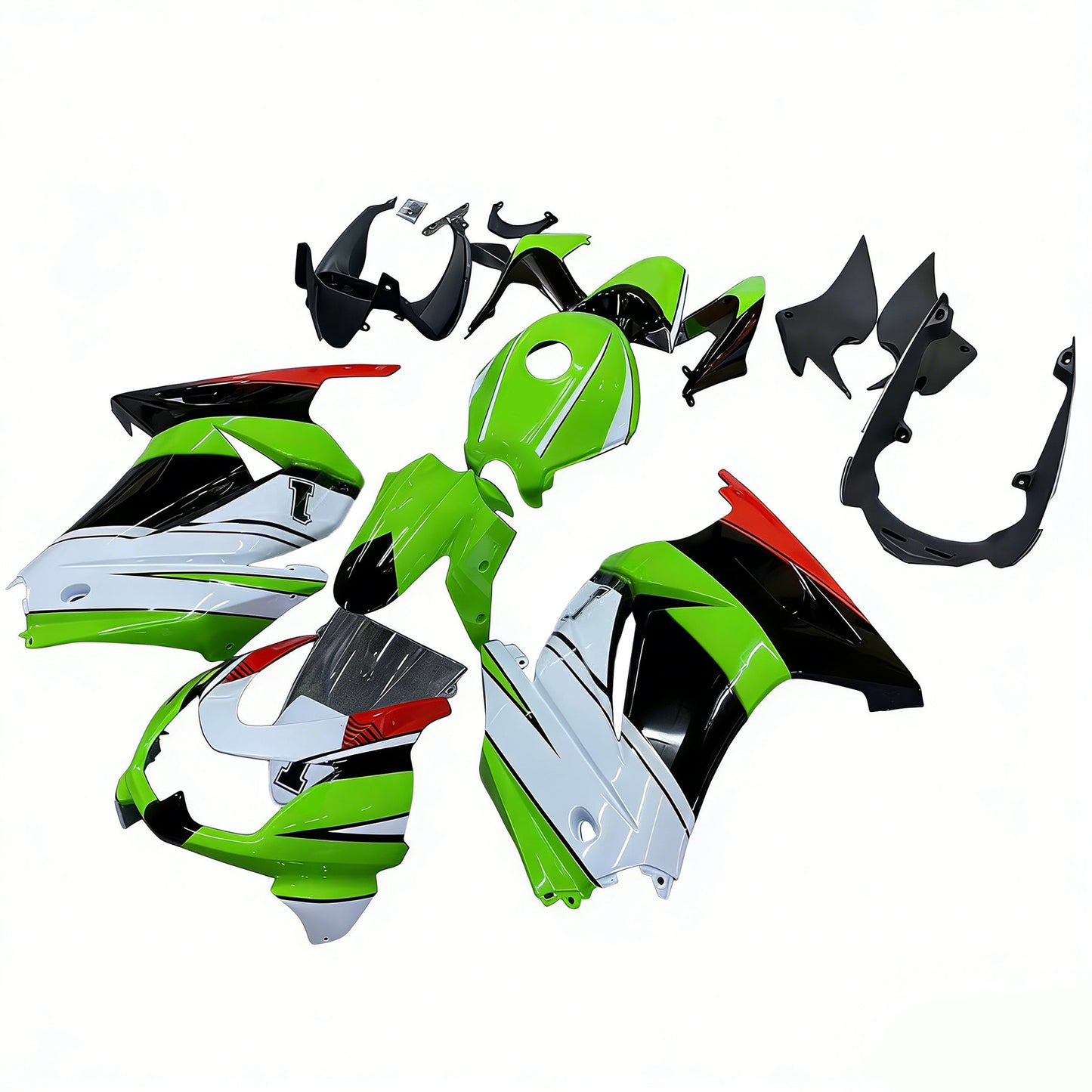2008-2012 Kawasaki EX250 Ninja250R Kit carenatura iniezione Carrozzeria Plastica ABS