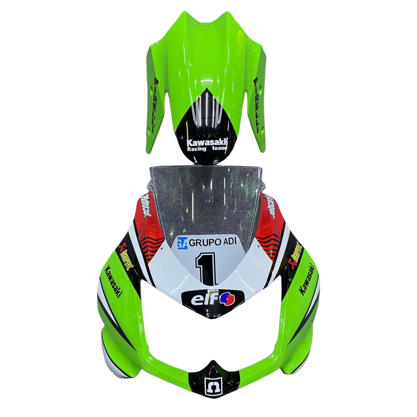 2008-2012 Kawasaki EX250 Ninja250R Kit carenatura iniezione Carrozzeria Plastica ABS
