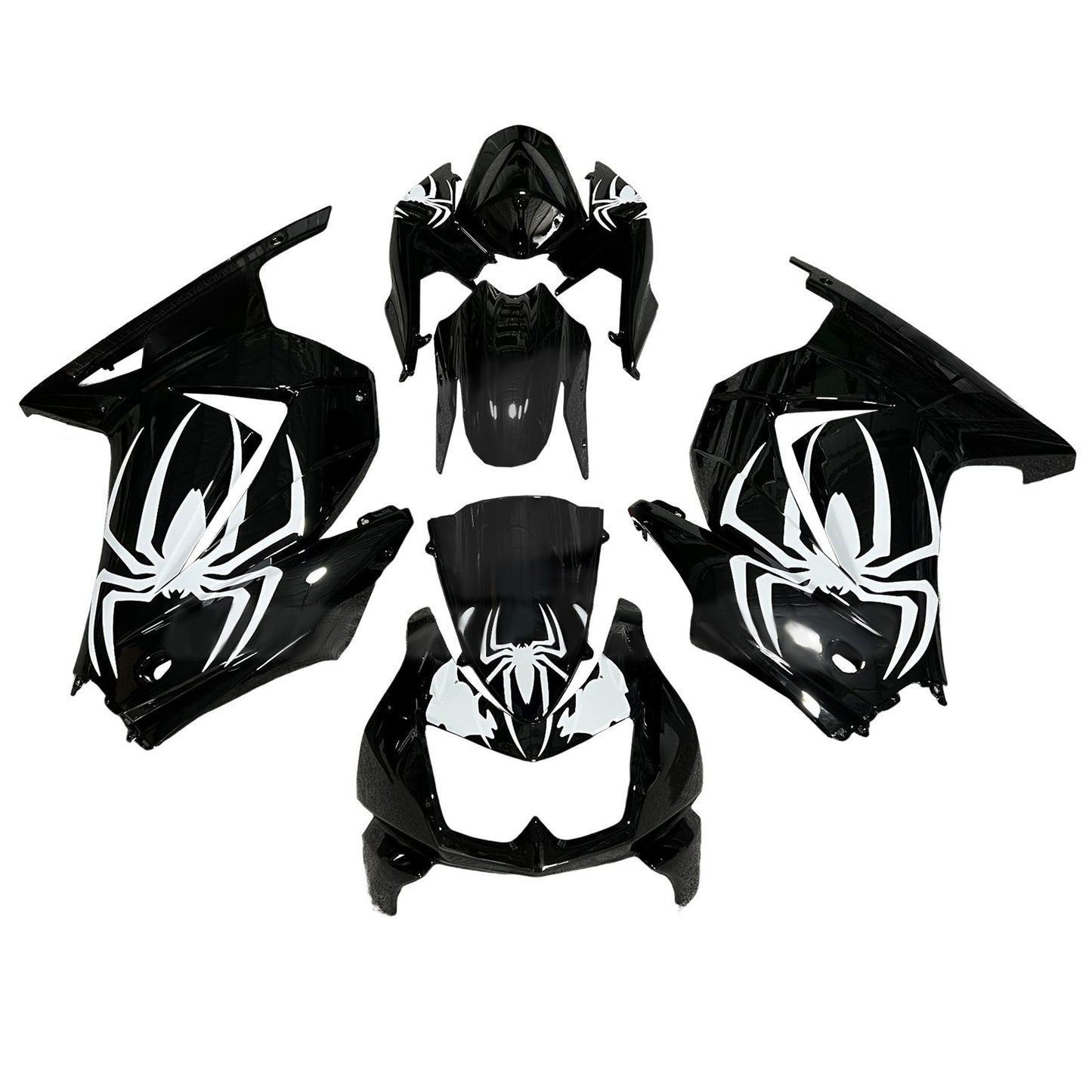 Kit carenatura iniezione in plastica ABS adatto per Kawasaki EX250 Ninja250R 2008-2012