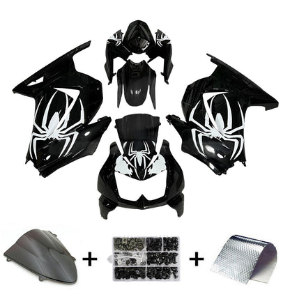 Kit carenatura iniezione in plastica ABS adatto per Kawasaki EX250 Ninja250R 2008-2012