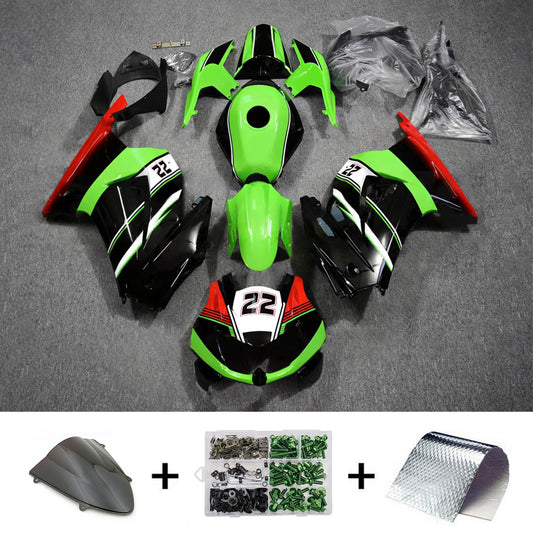Kit carenatura iniezione in plastica ABS adatto per Kawasaki EX250 Ninja250R 2008-2012