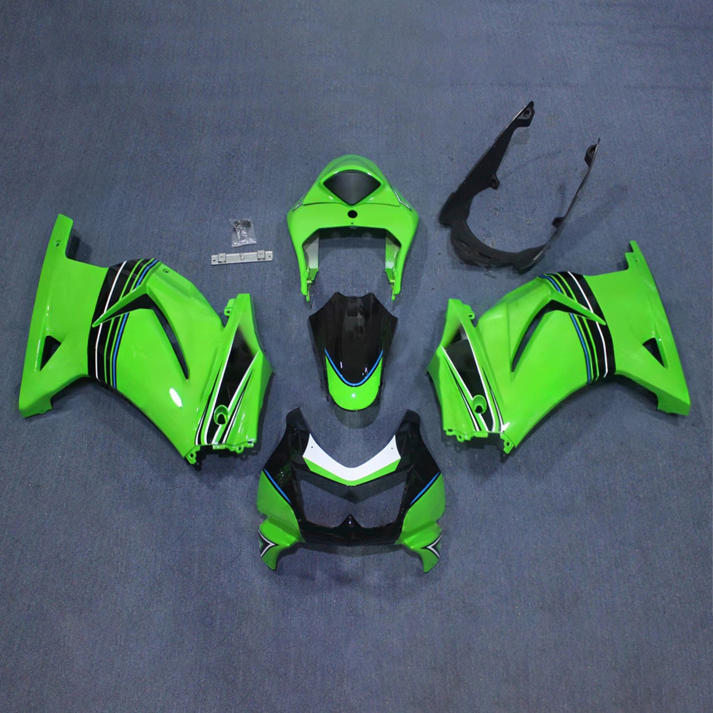 Kit carenatura iniezione in plastica ABS adatto per Kawasaki EX250 Ninja250R 2008-2012