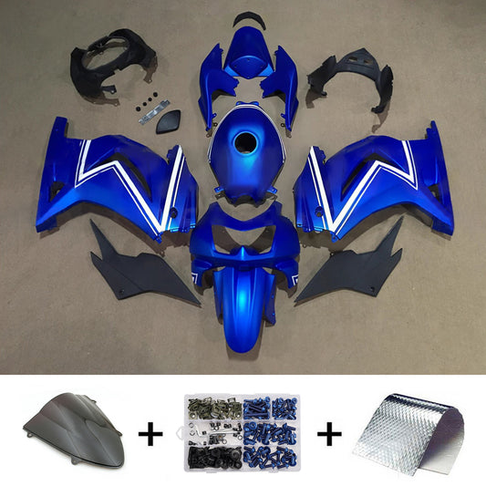 Kit carenatura iniezione in plastica ABS adatto per Kawasaki EX250 Ninja250R 2008-2012