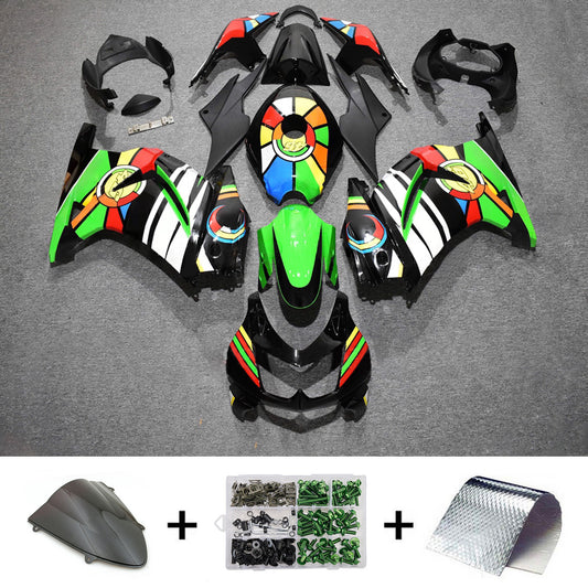 Kit carenatura iniezione in plastica ABS adatto per Kawasaki EX250 Ninja250R 2008-2012