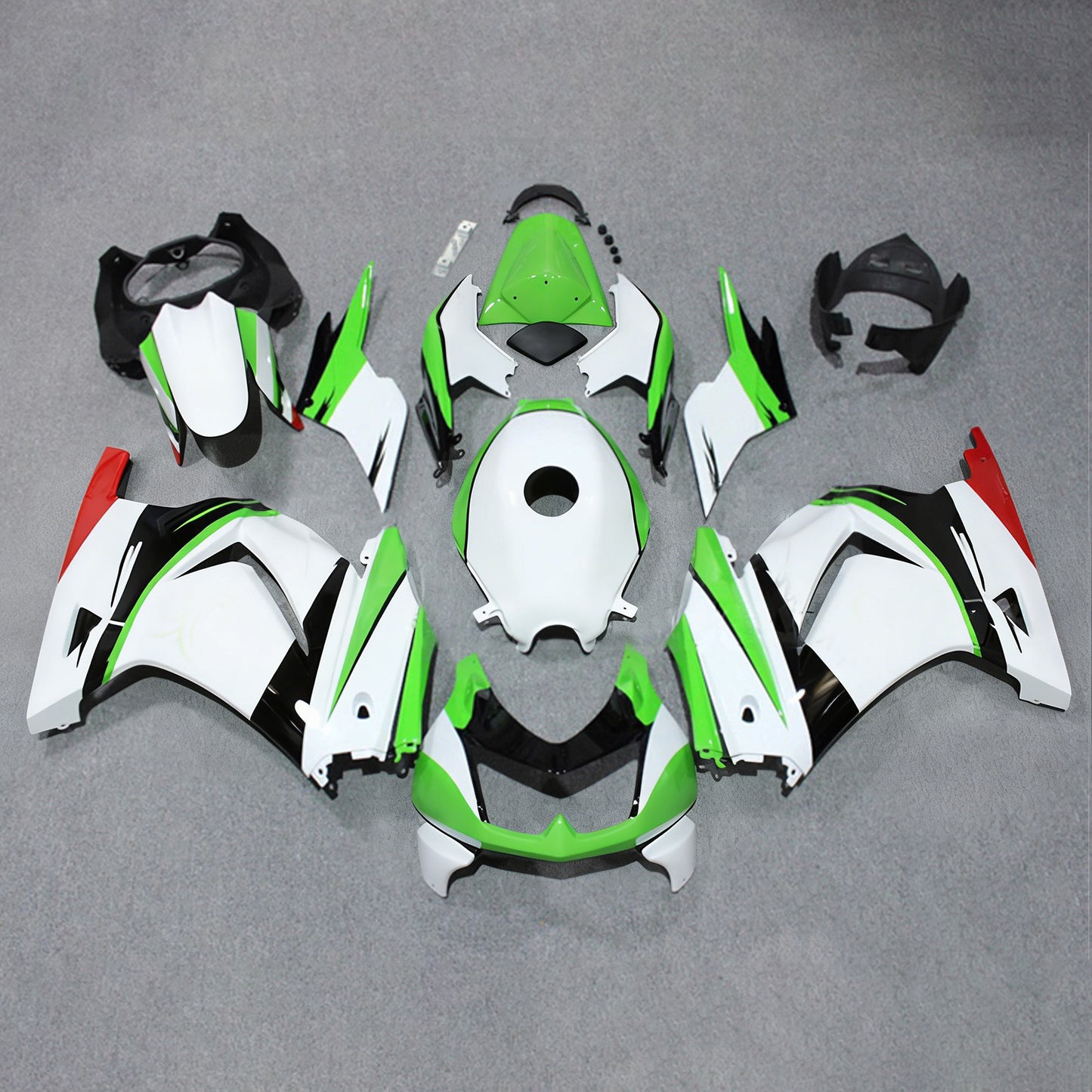 Kit carenatura iniezione in plastica ABS adatto per Kawasaki EX250 Ninja250R 2008-2012
