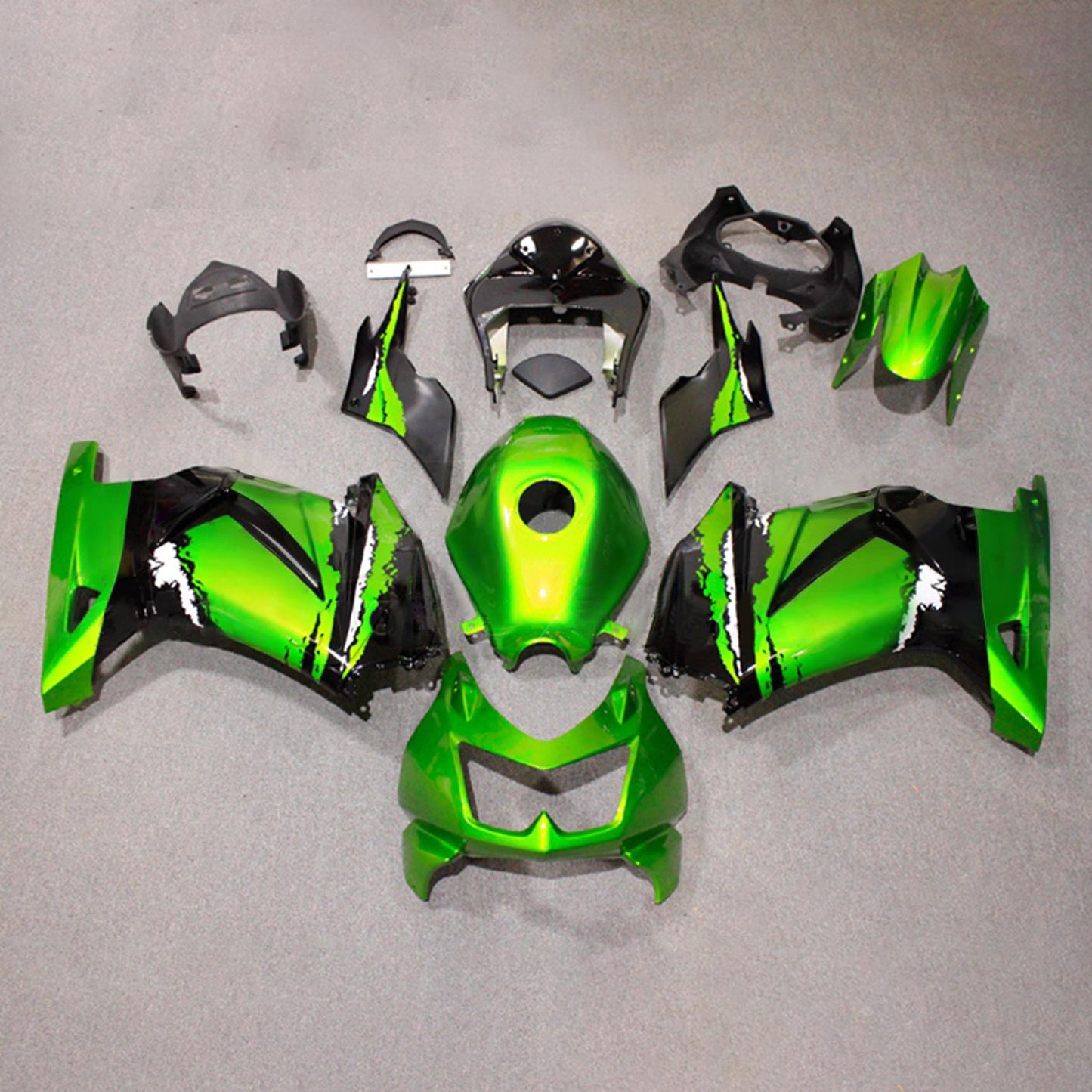 Kit carenatura iniezione in plastica ABS adatto per Kawasaki EX250 Ninja250R 2008-2012