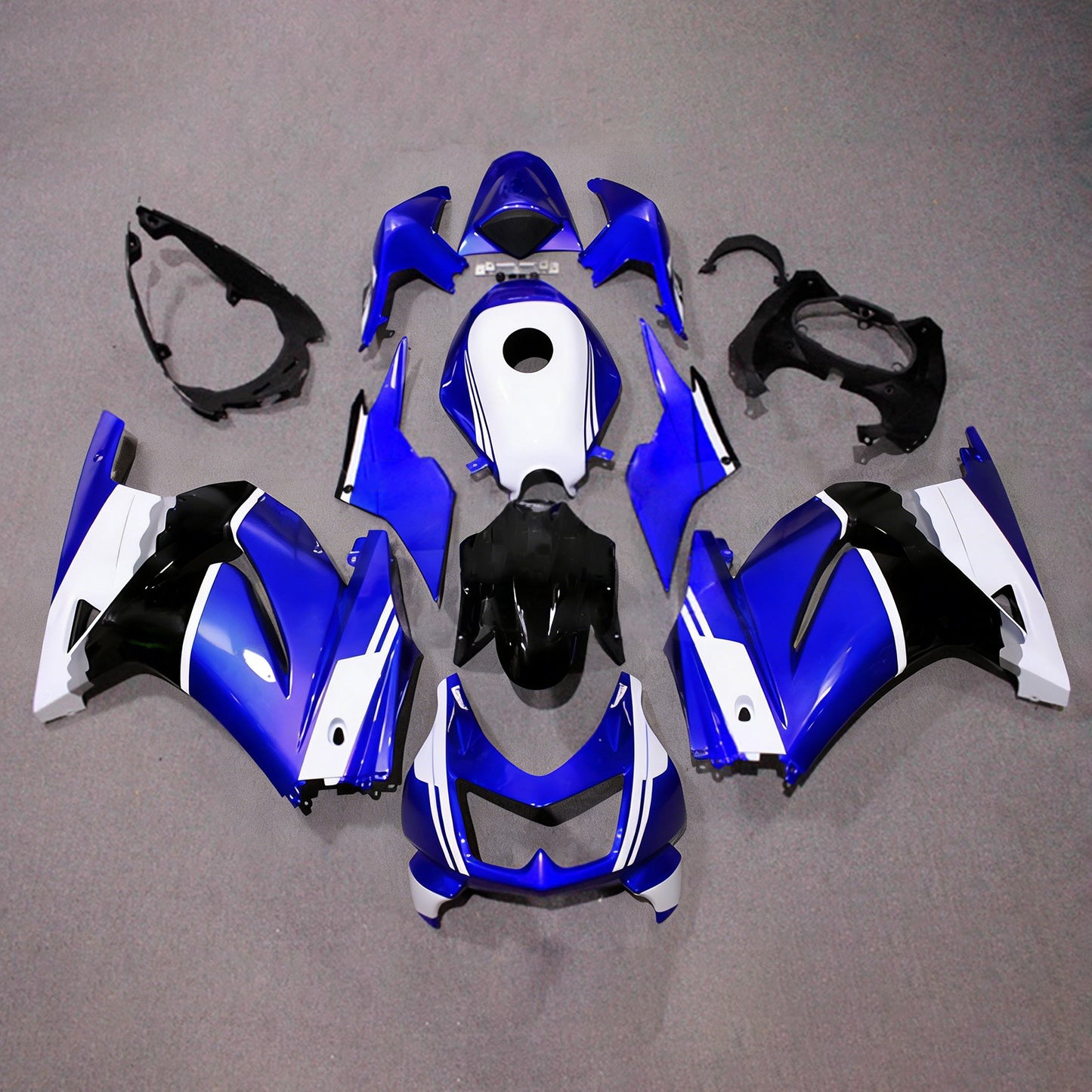 Kit carenatura iniezione in plastica ABS adatto per Kawasaki EX250 Ninja250R 2008-2012