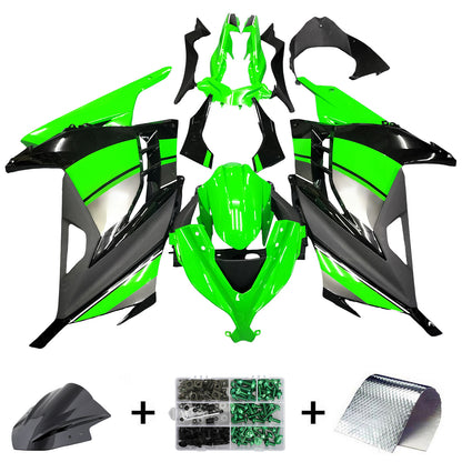 Carene 2013-2017 Plastiche Kawasaki Ninja 300R EX300R Verde Nero Ninja Generic