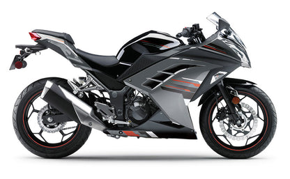 Carene 2013-2017 Plastiche Kawasaki Ninja 300R EX300R Grigio Nero Ninja Racing Generic