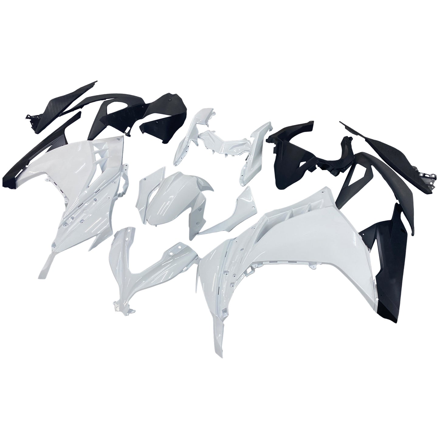 Amotopart 2013-2017 Kawasaki Ex300r Cladding White Kit