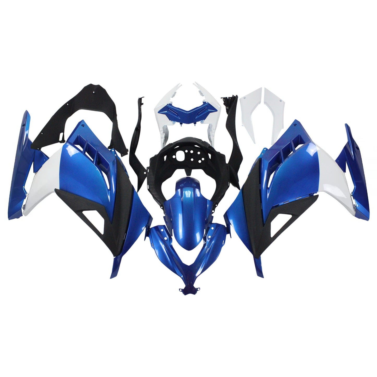 Amotopart Kawasaki 2013-2017 Ex300/Ninja300 Blue White Tearing Kit