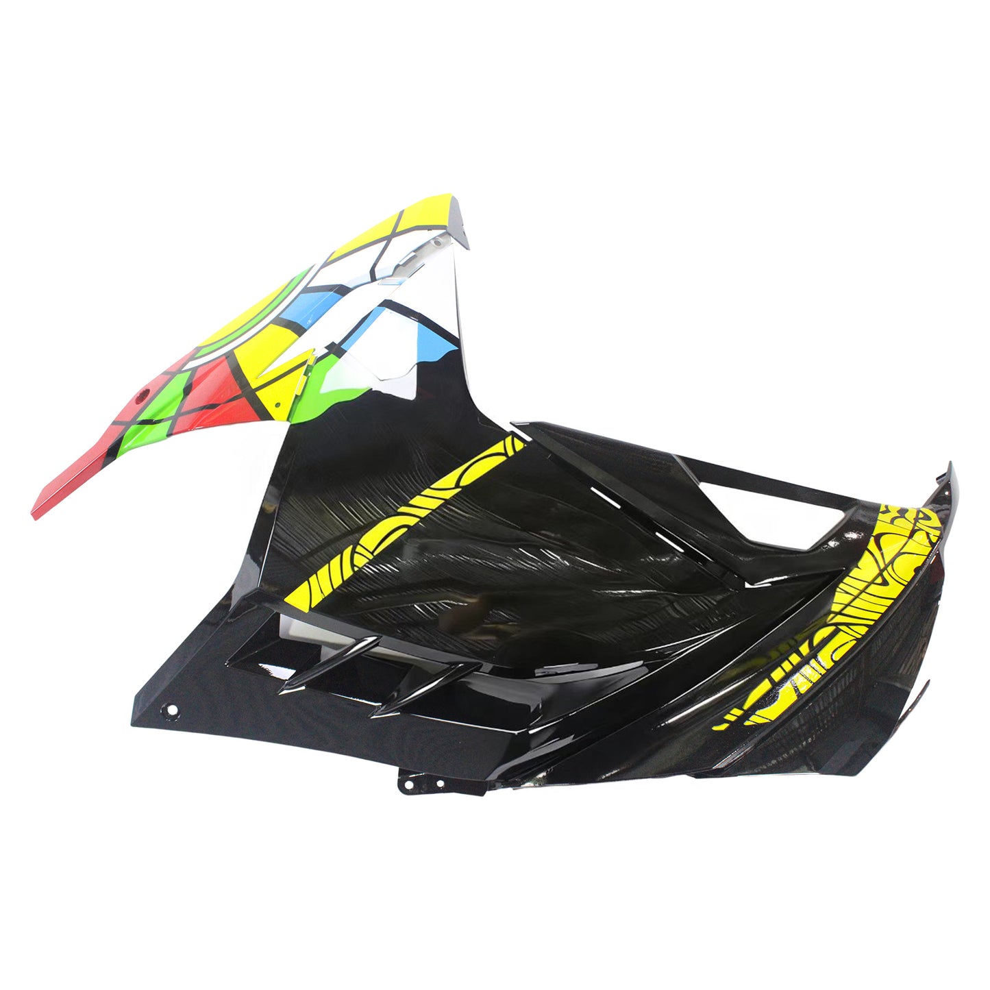 Amotopart Kawasaki 2013-2017 EX300/NINJA300 Kit di rivestimento colorato nero