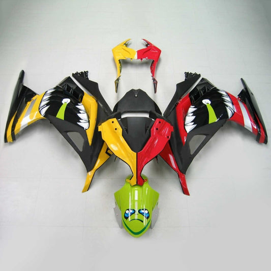 Amotopart Kawasaki 2013-2017 Ex300/Ninja300 Cartoon Shark Haatsproof