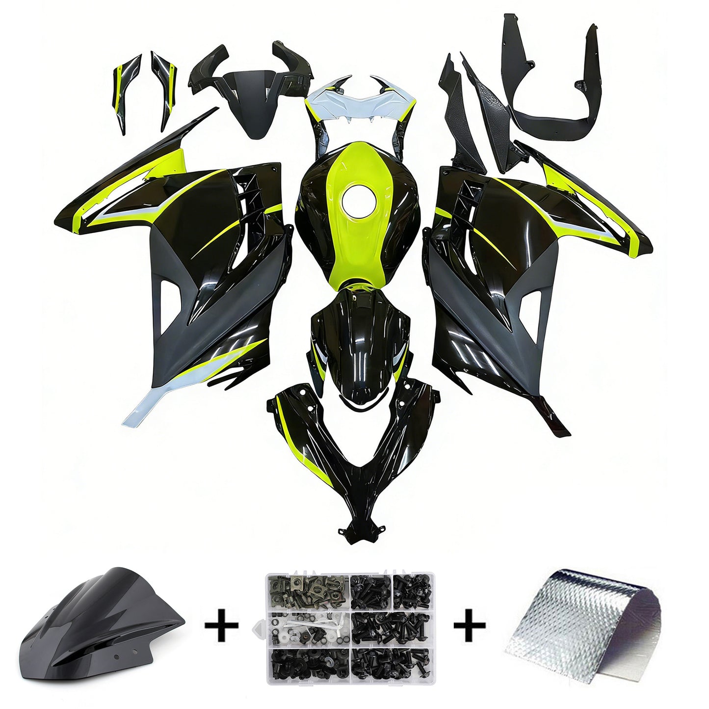 Kit di carenatura Codografia adatta per Kawasaki EX300 Ninja300R 2013-2024