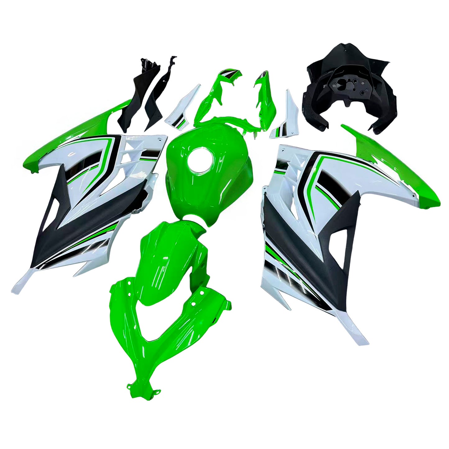 Amotopart Kawasaki EX300/Ninja300 2013-2017 Kit carena Carrozzeria Plastica ABS