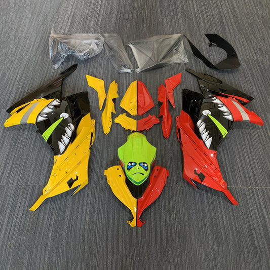 Amotopart Kawasaki EX300/Ninja300 2013-2017 Kit carena Carrozzeria Plastica ABS