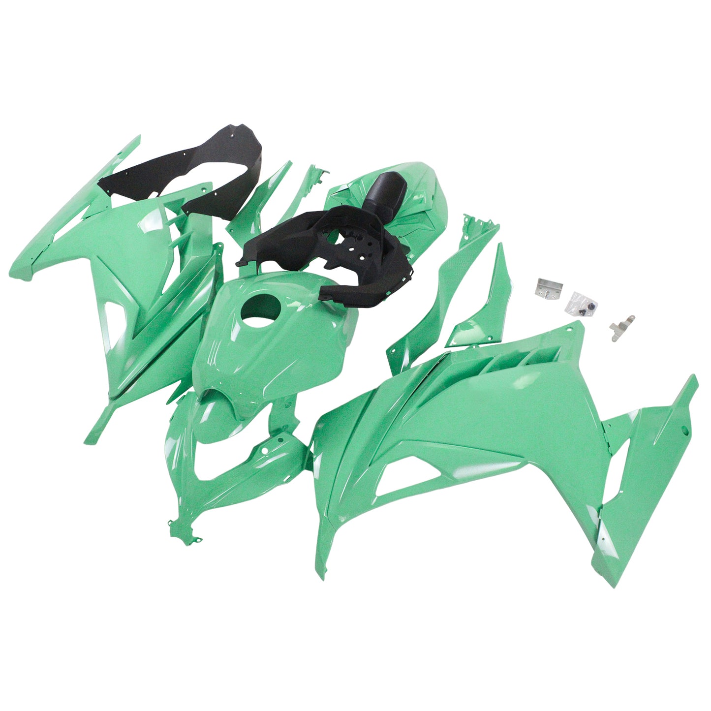 Amotopart Kawasaki EX300/Ninja300 2013-2017 Kit carena Carrozzeria Plastica ABS