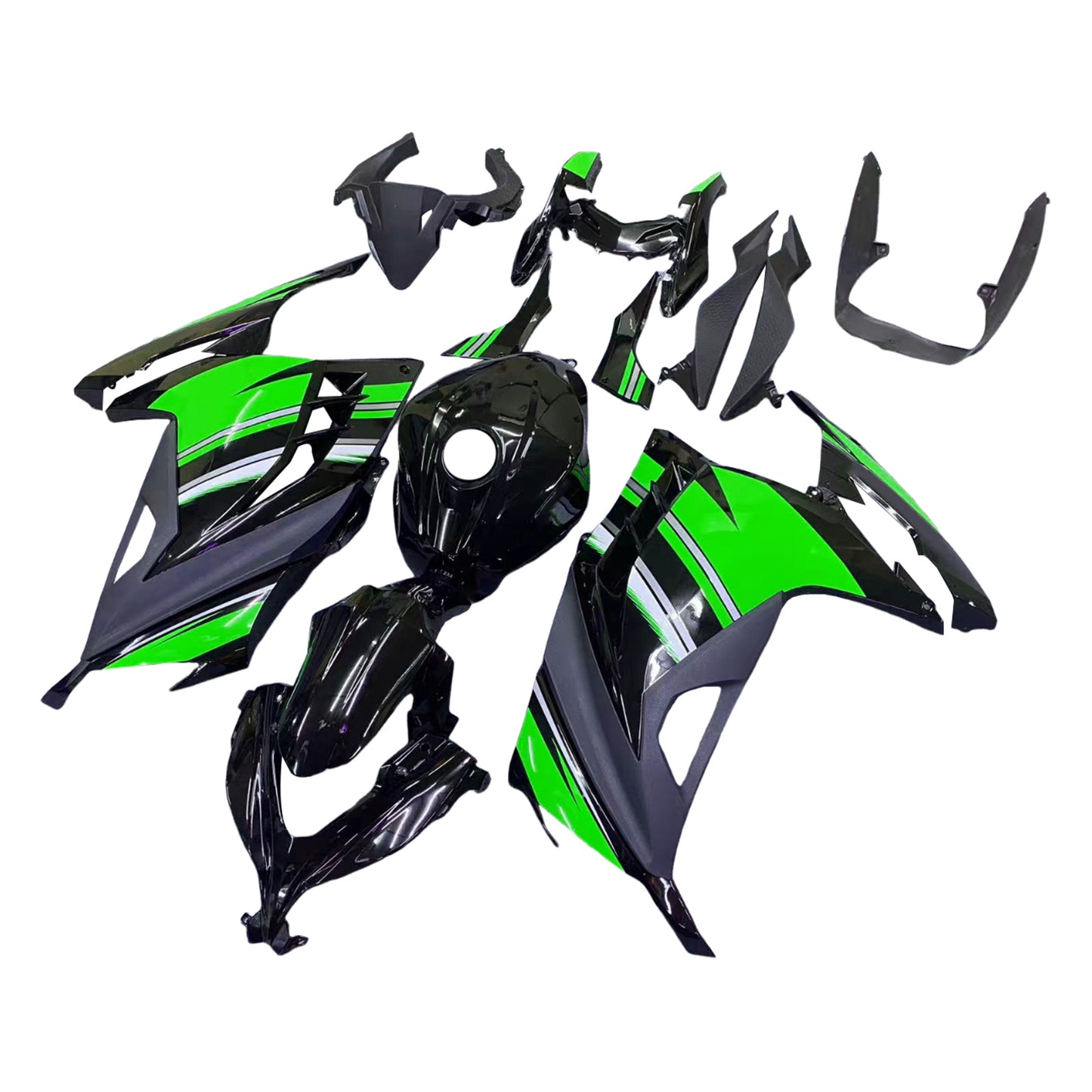 Amotopart Kawasaki EX300/Ninja300 2013-2017 Kit carena Carrozzeria Plastica ABS