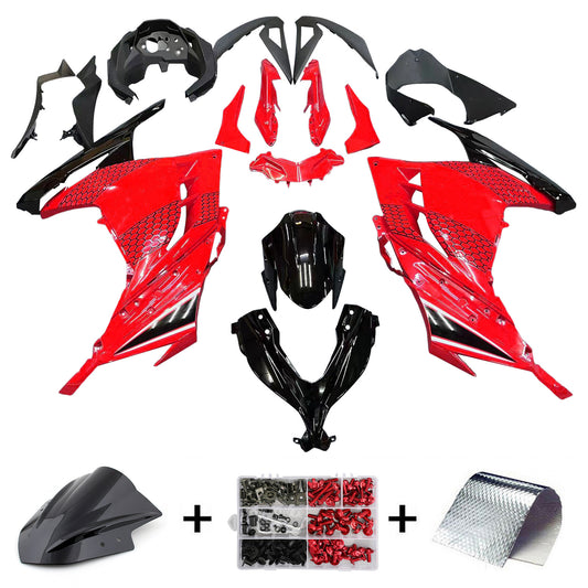 Amotopart Kawasaki EX300/Ninja300 2013-2017 Kit carena Carrozzeria Plastica ABS