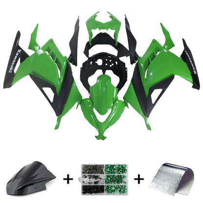 Amotopart Kawasaki EX300/Ninja300 2013-2017 Kit carena Carrozzeria Plastica ABS