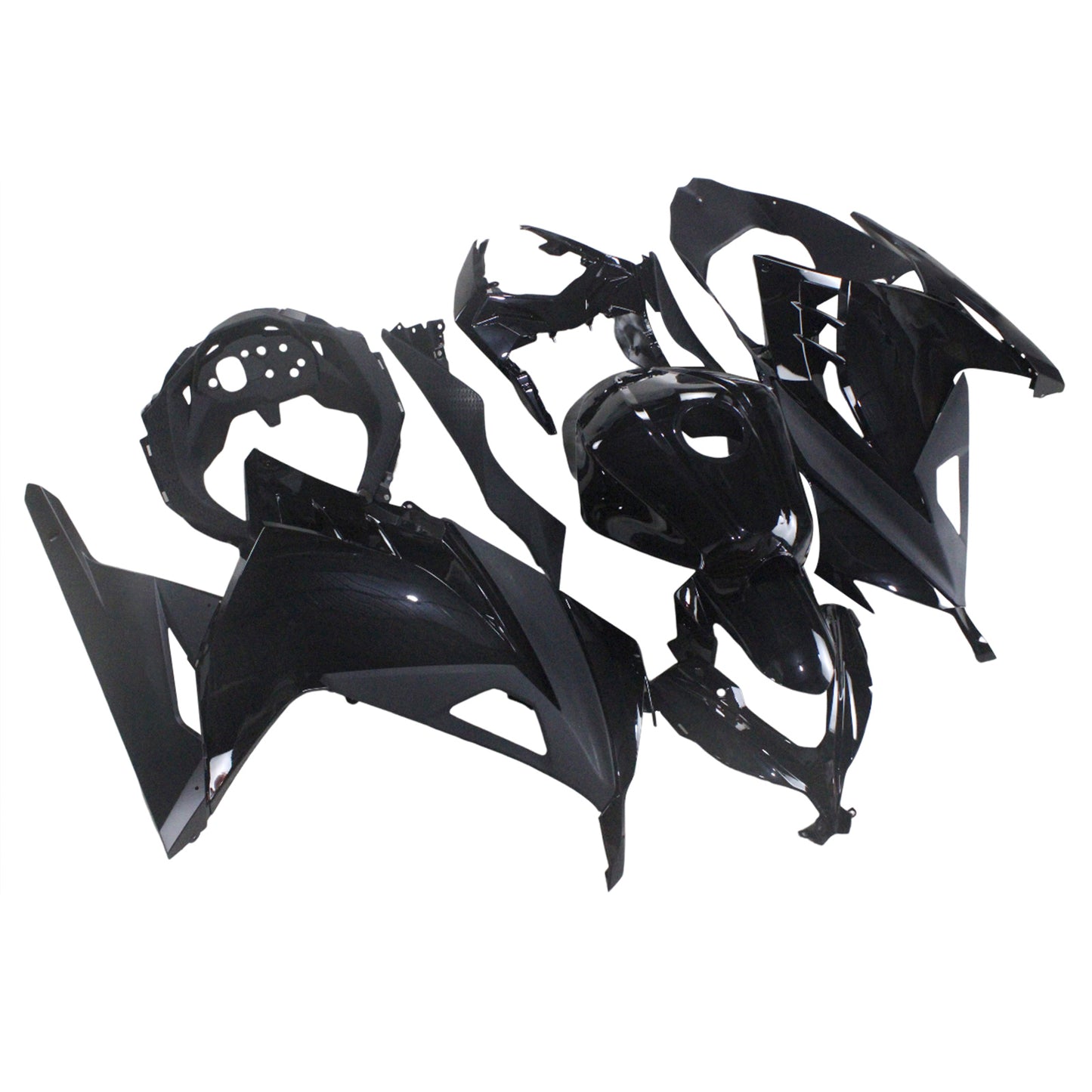 Amotopart Kawasaki EX300/Ninja300 2013-2017 Kit carena Carrozzeria Plastica ABS