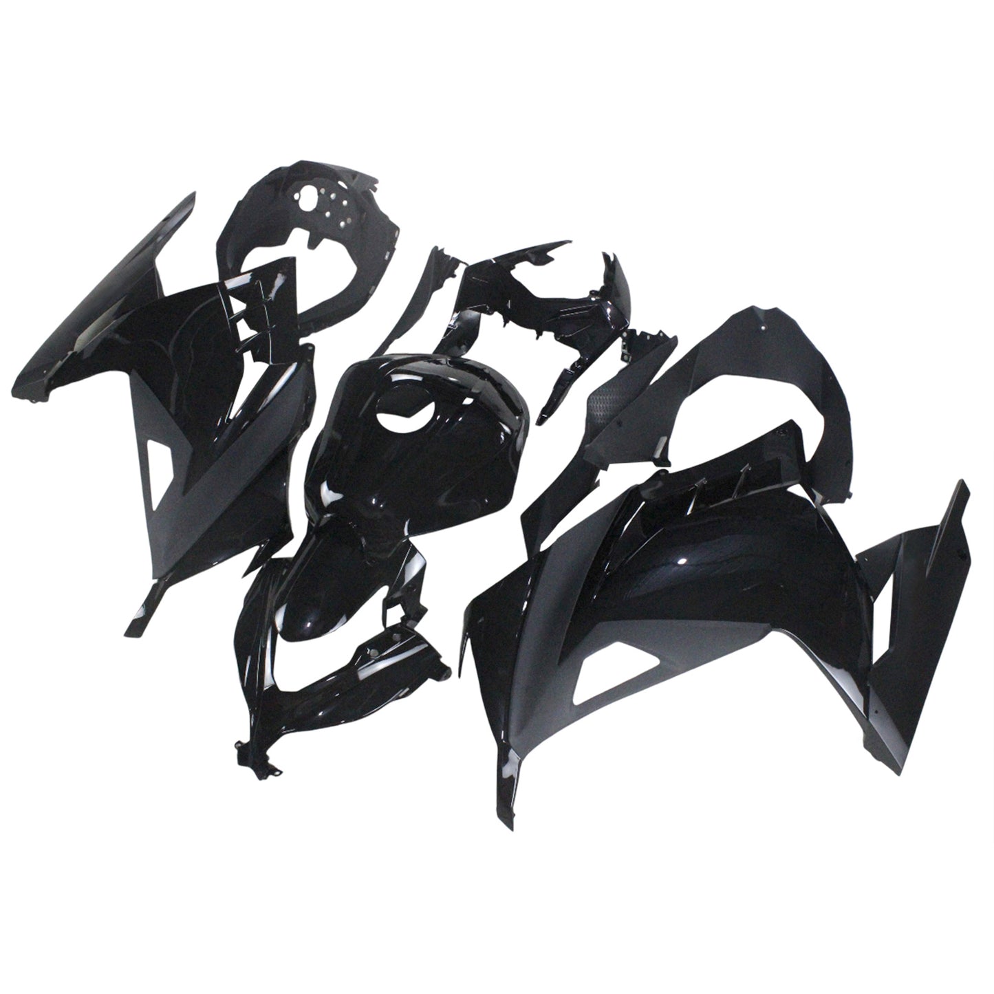 Amotopart Kawasaki EX300/Ninja300 2013-2017 Kit carena Carrozzeria Plastica ABS