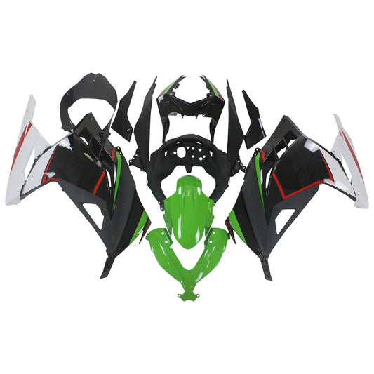 Amotopart Kawasaki EX300/Ninja300 2013-2017 Kit carena Carrozzeria Plastica ABS
