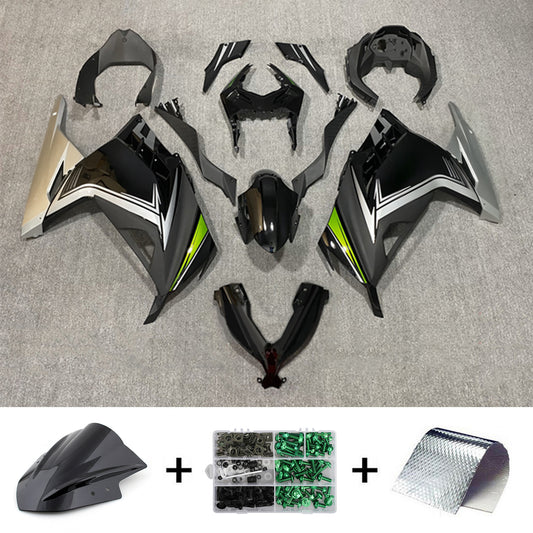 Amotopart Kawasaki EX300/Ninja300 2013-2017 Kit carena Carrozzeria Plastica ABS