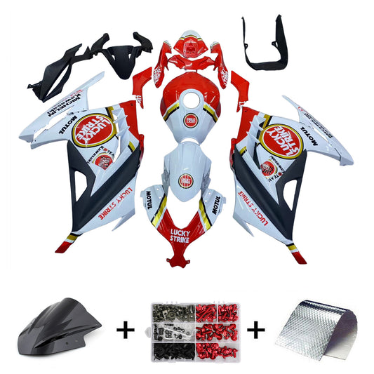 Amotopart Kawasaki EX300/Ninja300 2013-2017 Kit carena Carrozzeria Plastica ABS