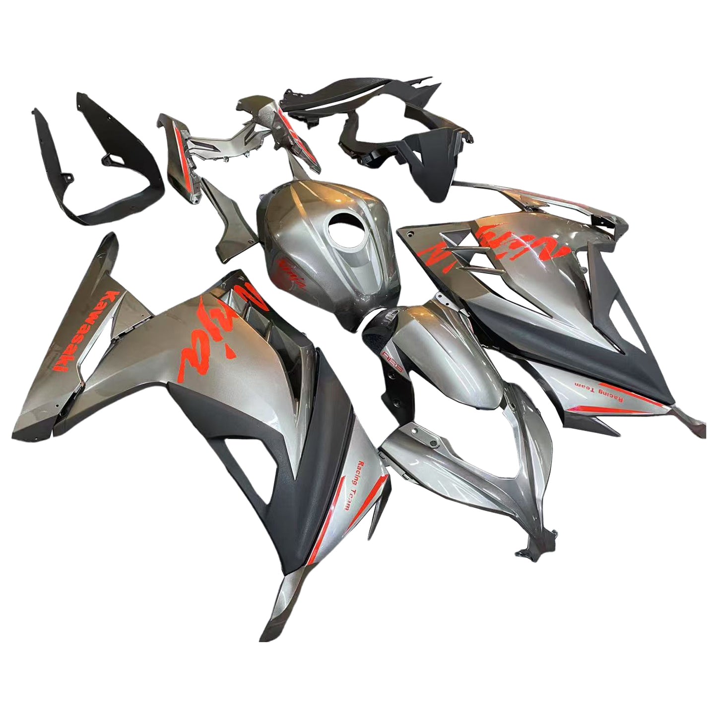 Amotopart Kawasaki EX300/Ninja300 2013-2017 Kit carena Carrozzeria Plastica ABS
