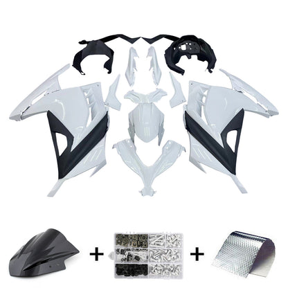 Amotopart Kawasaki EX300/Ninja300 2013-2017 Kit carena Carrozzeria Plastica ABS