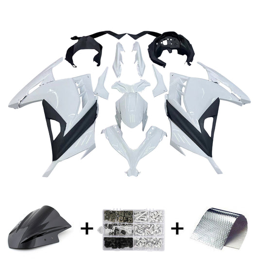 Amotopart Kawasaki EX300/Ninja300 2013-2017 Kit carena Carrozzeria Plastica ABS