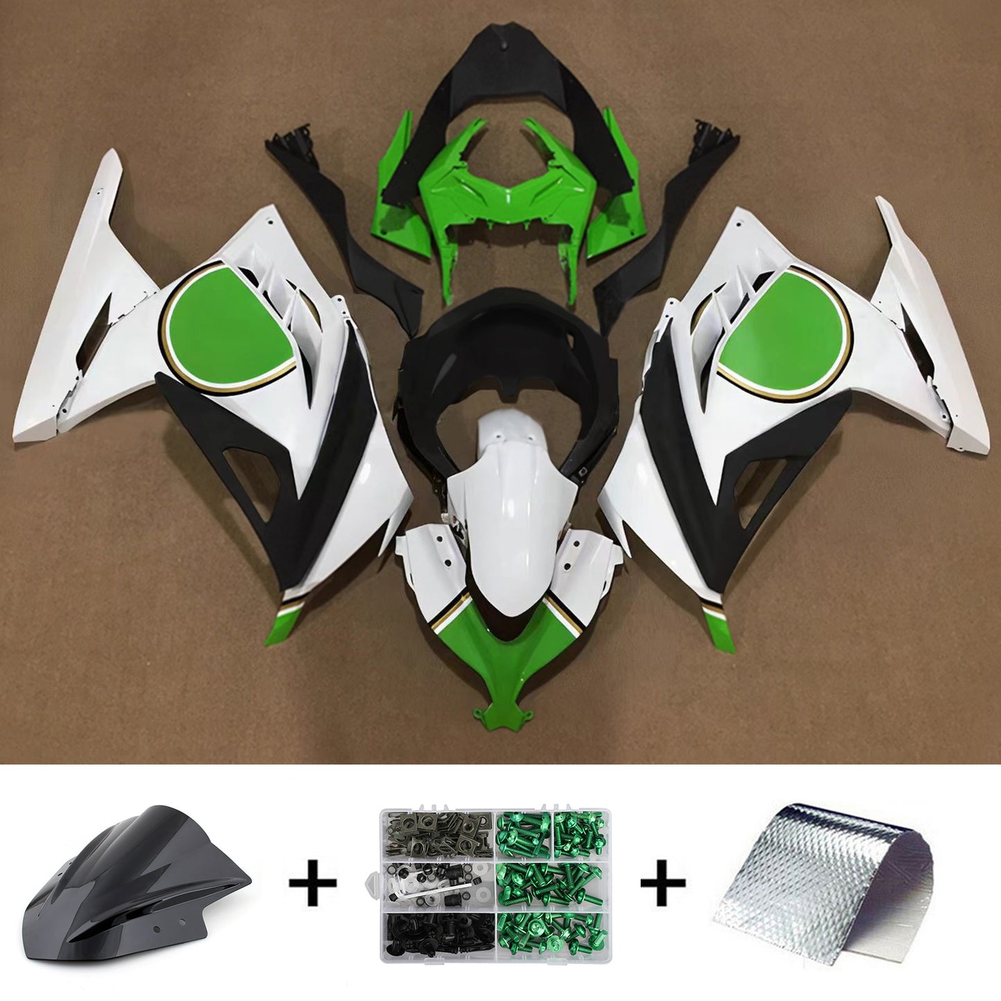 Kit carenatura iniezione in plastica ABS adatto per Kawasaki EX300 Ninja300 2013-2024
