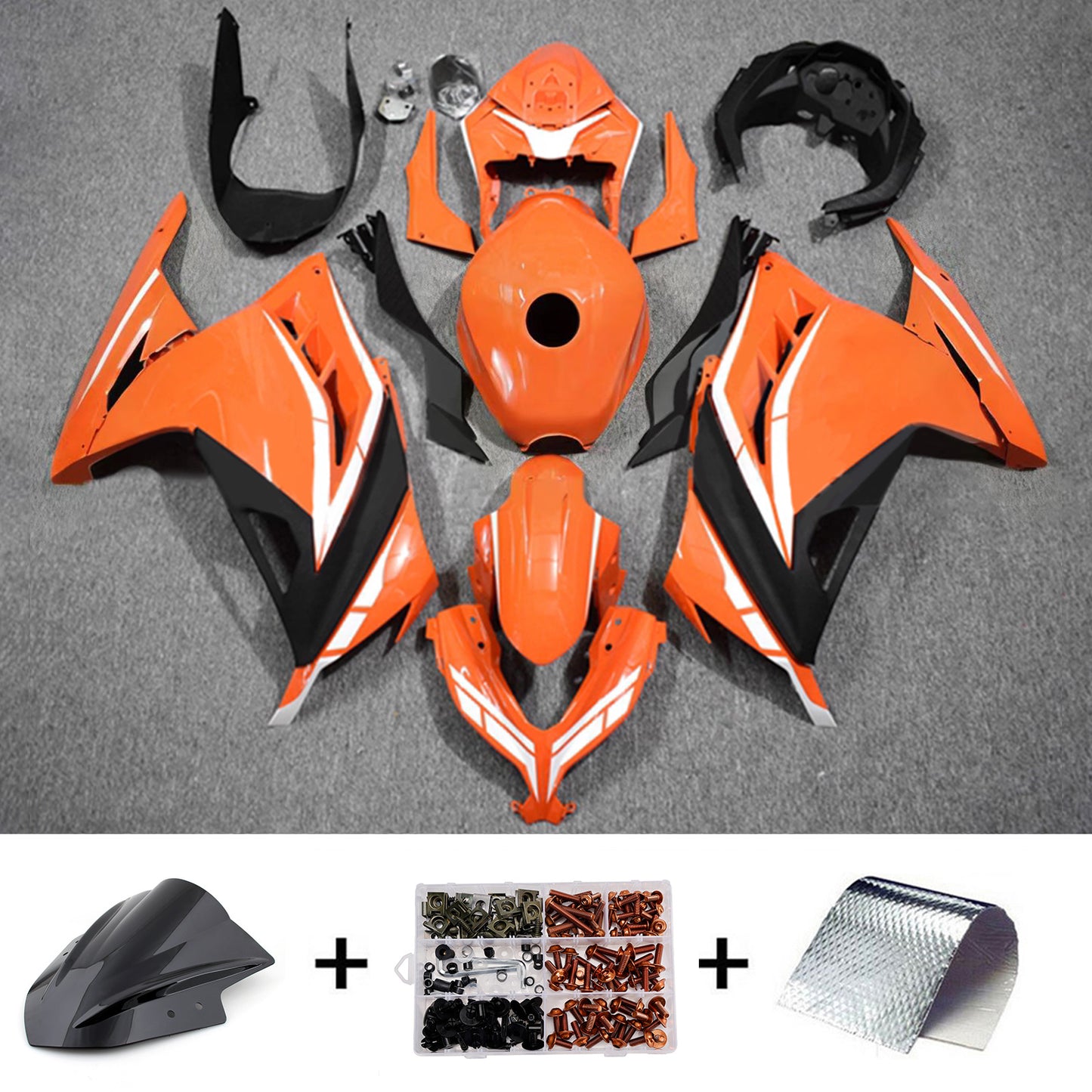 Kit carenatura iniezione in plastica ABS adatto per Kawasaki EX300 Ninja300 2013-2024
