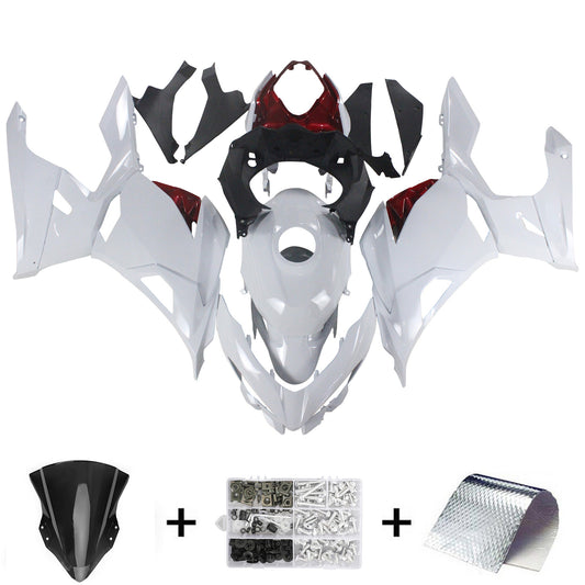 Amotopart Kawasaki Ex400/Ninja400 2018-2020 Wei? E Red Disguise Kit