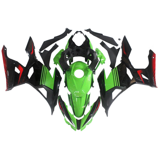 Amotopart Kawasaki Ex400/Ninja400 2018-2020 Green Black Fearing Kit