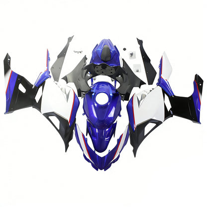 Amotopart Kawasaki Ex400/Ninja400 2018-2020 kit di carenatura blu lucida